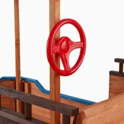 Zandbakken-Merkloos HOME DELUXE - Scheepszandbak met bankje MATSCHEKISTE - 160 x 78 cm