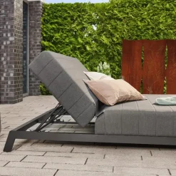 Merkloos HOME DELUXE - VALENCIA ligstoel met verstelbare rugleuning - 203 x 144 cm