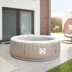 Zwembaden En Accessoires-Merkloos HOME DELUXE Buitenwhirlpool SPLASH Beige