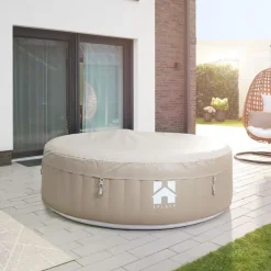 Zwembaden En Accessoires-Merkloos HOME DELUXE Buitenwhirlpool SPLASH Beige