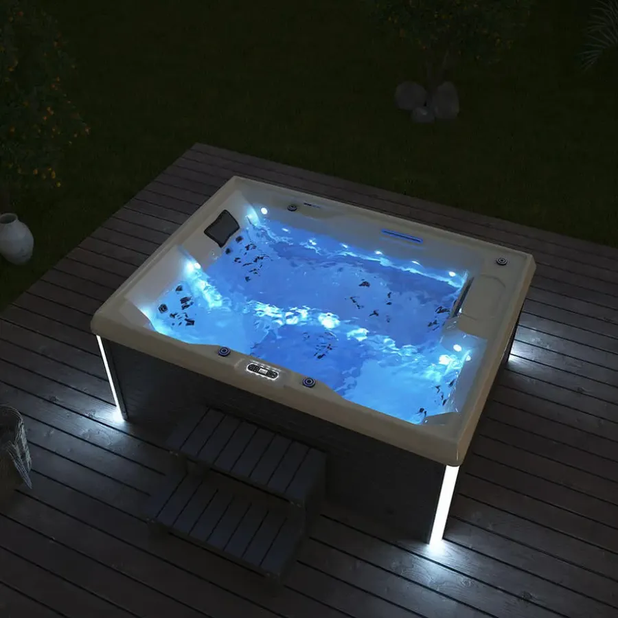 Merkloos HOME DELUXE Buitenwhirlpool STREAM PURE 211 x 156 cm