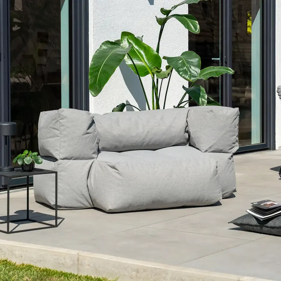 Zitzakken-Merkloos HOME DELUXE buitenzitzak HEAVEN - Lichtgrijs - 76 x 152 x 100 cm