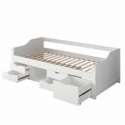 Merkloos HOME DELUXE COSMOS kinderbed met lades - 90 x 200 cm wit