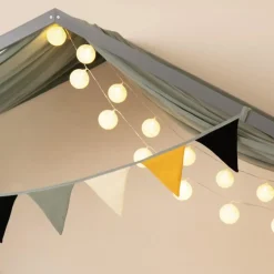 Merkloos HOME DELUXE kinderbed WOLKENLAND grijs met lades