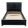 1-Persoons Bedden-Merkloos HOME DELUXE LED bed ASTEROID zwart 90 x 200 cm