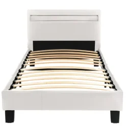 Merkloos HOME DELUXE LED bed ASTRO Wit 90 x 200 cm