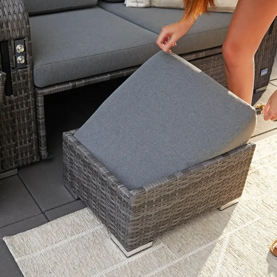 Merkloos HOME DELUXE loungeset HOLBY met regenhoes