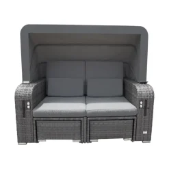 Merkloos HOME DELUXE loungeset HOLBY met regenhoes
