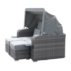 Merkloos HOME DELUXE loungeset HOLBY met regenhoes
