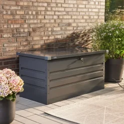 Kussenboxen-Merkloos HOME DELUXE Metalen opbergbox MEGABOX XXL 600L