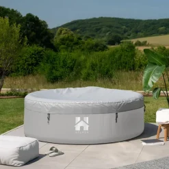 Merkloos HOME DELUXE Opblaasbare Whirlpool Splash Grijs 4 st.