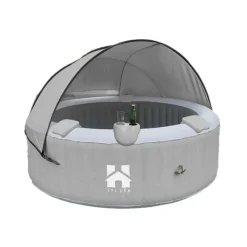 Merkloos HOME DELUXE Opblaasbare Whirlpool Splash Grijs 4 st.