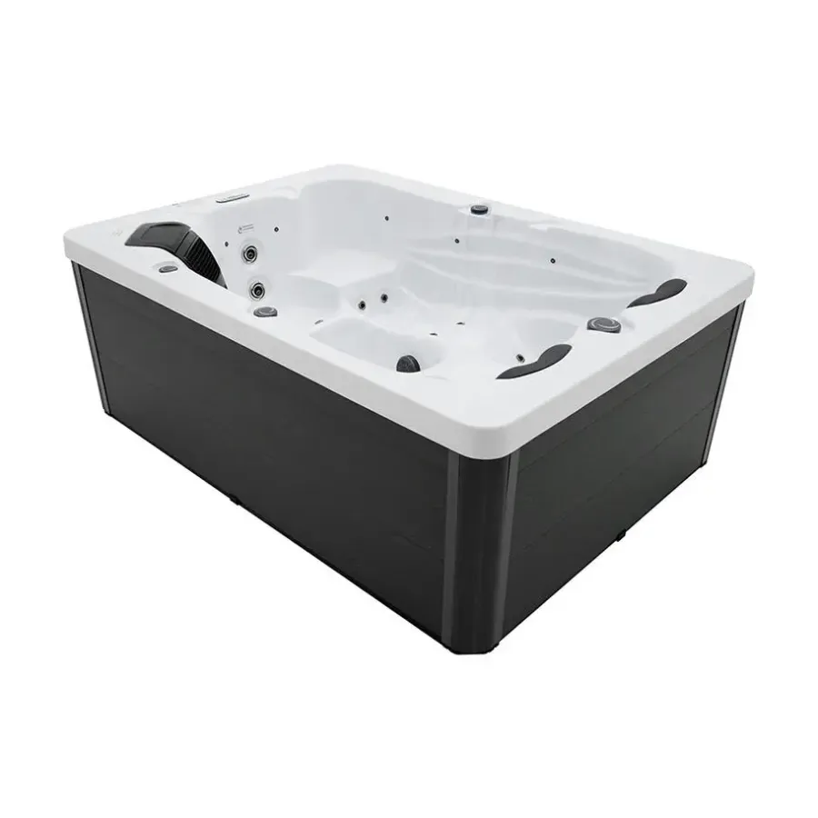 Zwembaden En Accessoires-Merkloos HOME DELUXE Outdoor Whirlpool SUNSET Met trap en thermische afdekking