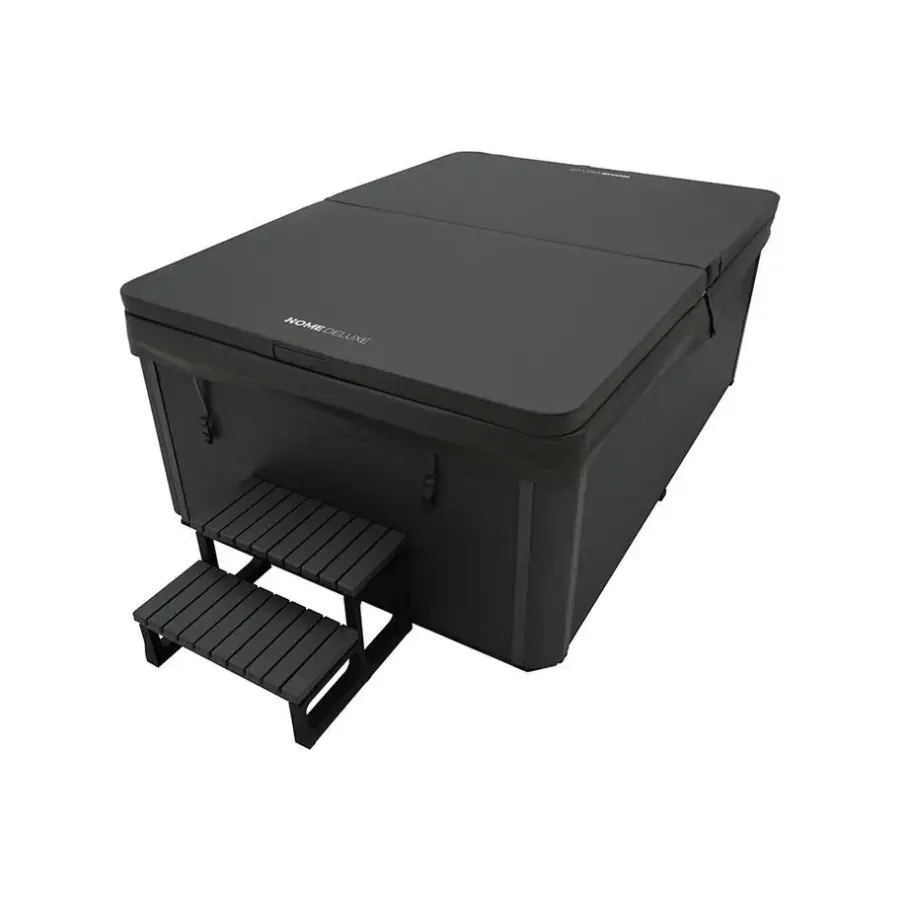 Zwembaden En Accessoires-Merkloos HOME DELUXE Outdoor Whirlpool SUNSET Met trap en thermische afdekking