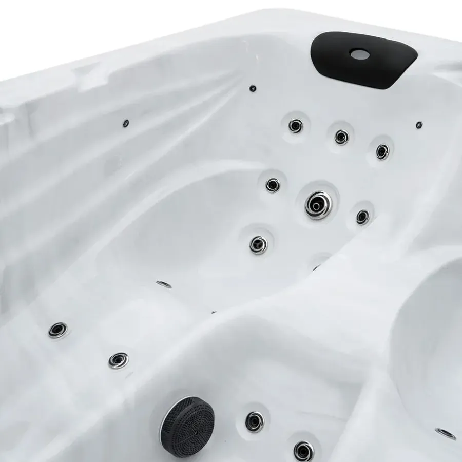 Zwembaden En Accessoires-Merkloos HOME DELUXE Outdoor Whirlpool SUNSET Met trap en thermische afdekking
