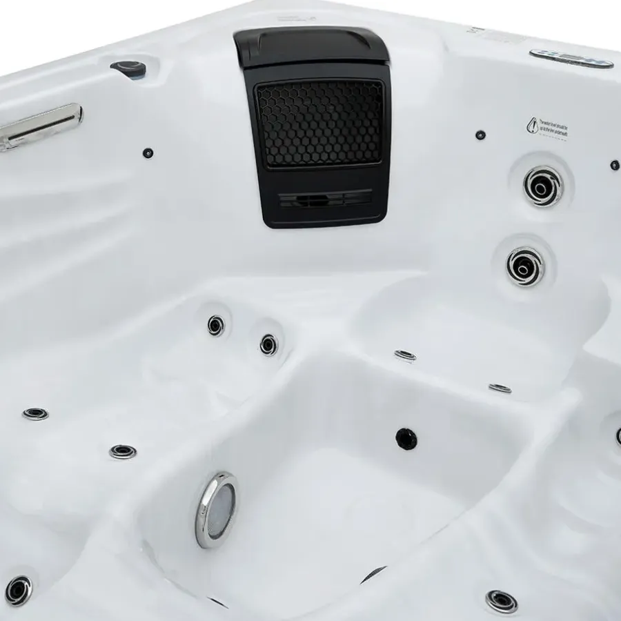 Zwembaden En Accessoires-Merkloos HOME DELUXE Outdoor Whirlpool SUNSET Met trap en thermische afdekking