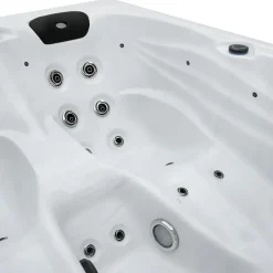 Zwembaden En Accessoires-Merkloos HOME DELUXE Outdoor Whirlpool SUNSET Met trap en thermische afdekking