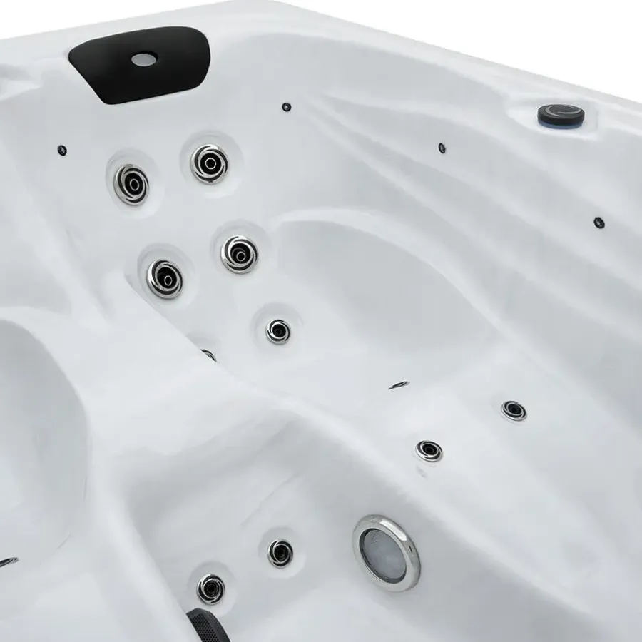 Zwembaden En Accessoires-Merkloos HOME DELUXE Outdoor Whirlpool SUNSET Met trap en thermische afdekking