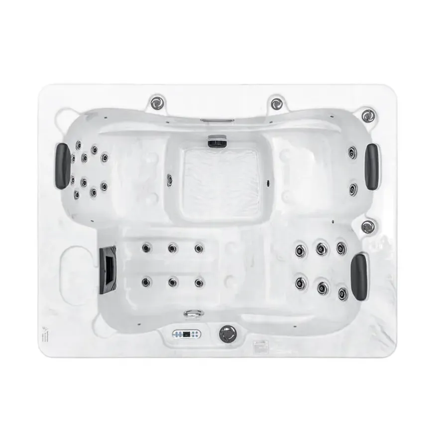 Merkloos HOME DELUXE Outdoor Whirlpool WHITE MARBLE PURE