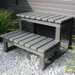 Merkloos HOME DELUXE Outdoor Whirlpool STREAM BIG Met trap en thermische afdekking