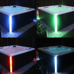 Merkloos HOME DELUXE Outdoor Whirlpool STREAM BIG Met trap en thermische afdekking