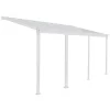 Terrasoverkappingen-Merkloos HOME DELUXE Patiodak SOLIS Wit 618 / 625 x 303 / 300 x 278 / 226 cm