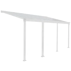 Terrasoverkappingen-Merkloos HOME DELUXE Patiodak SOLIS Wit 618 / 625 x 303 / 300 x 278 / 226 cm