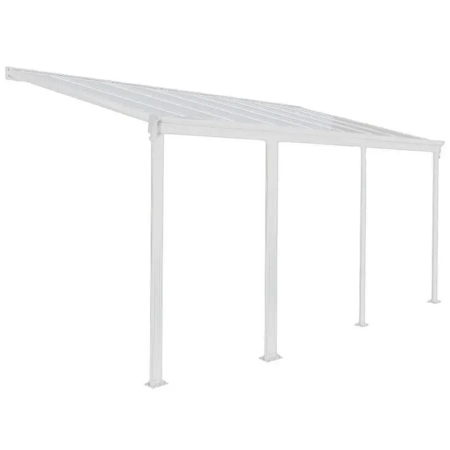 Terrasoverkappingen-Merkloos HOME DELUXE Patiodak SOLIS Wit 618 / 625 x 303 / 300 x 278 / 226 cm