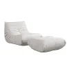 Fauteuils-Merkloos HOME DELUXE Relax fauteuil met kruk CHILL - Beige