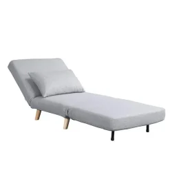 Slaapbanken|Slaapbanken-Merkloos HOME DELUXE Slaapstoel SNOOZE - Beige 79 x 28 x 132 cm