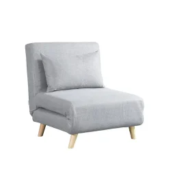 Slaapbanken|Slaapbanken-Merkloos HOME DELUXE Slaapstoel SNOOZE - Grijs 79 x 28 x 132 cm