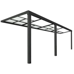 Terrasoverkappingen-Merkloos HOME DELUXE SOLIS DELUXE terrasoverkapping grijs 579 x 295 x 233 / 272 cm