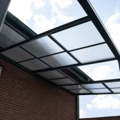 Terrasoverkappingen-Merkloos HOME DELUXE SOLIS DELUXE terrasoverkapping grijs 579 x 295 x 233 / 272 cm