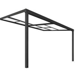 Merkloos HOME DELUXE SOLIS DELUXE terrasoverkapping grijs 390 x 295 x 233 / 272 cm