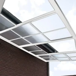 Terrasoverkappingen-Merkloos HOME DELUXE terrasoverkapping SOLIS DELUXE wit 290 x 295 x 233 / 272 cm