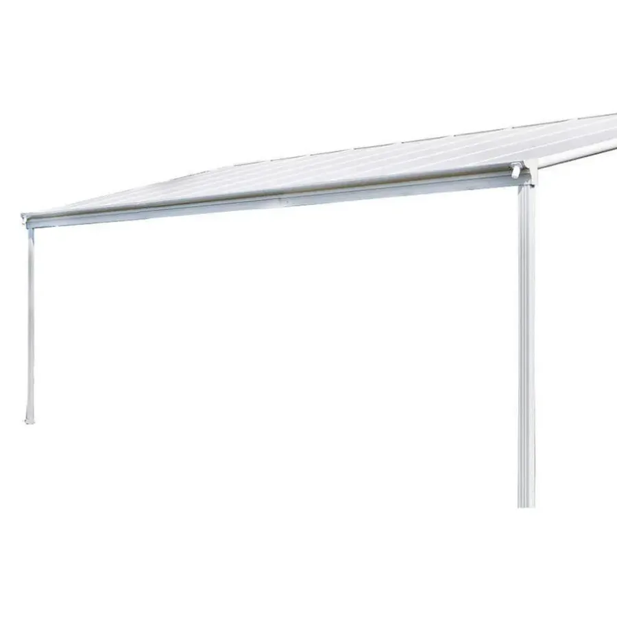 Terrasoverkappingen-Merkloos HOME DELUXE terrasoverkapping SOLIS wit 312 / 320 x 300 / 303 x 278 / 226 cm