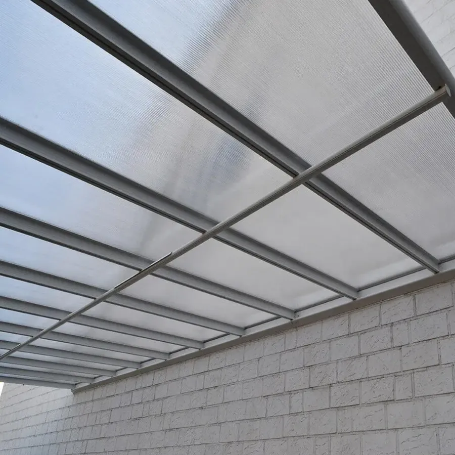 Terrasoverkappingen-Merkloos HOME DELUXE terrasoverkapping SOLIS wit 312 / 320 x 300 / 303 x 278 / 226 cm