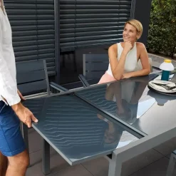 Merkloos HOME DELUXE tuintafel SOL - 240cm - Grijs