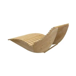 Merkloos HOME DELUXE Wave houten ligstoel WOLGA - 120 cm