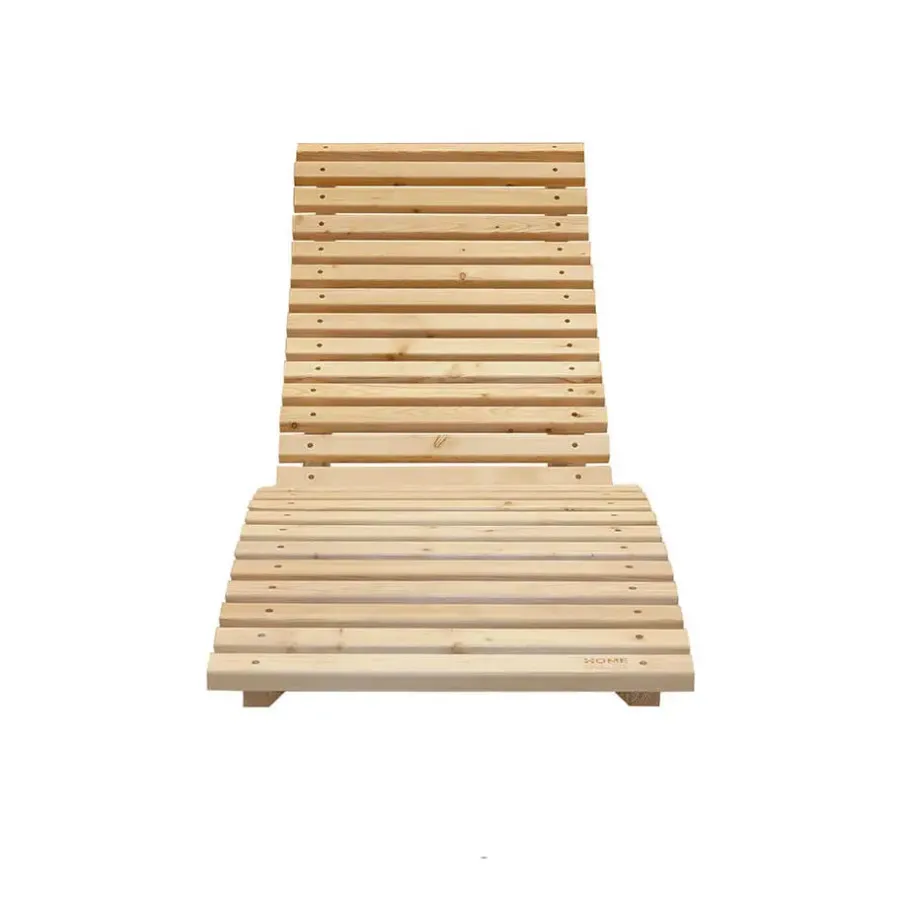 Ligbedden-Merkloos HOME DELUXE Wave houten ligstoel WOLGA - 60 cm