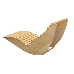 Ligbedden-Merkloos HOME DELUXE Wave houten ligstoel WOLGA - 60 cm