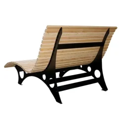 Merkloos HOME DELUXE wave houten ligstoel TAIGA - 150 cm