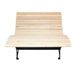 Merkloos HOME DELUXE wave houten ligstoel TAIGA - 150 cm