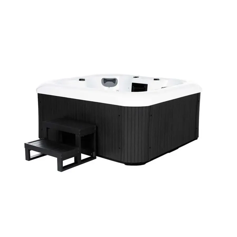 Merkloos HOME DELUXE Whirlpool buiten SEA STAR Met treden en thermische afdekking