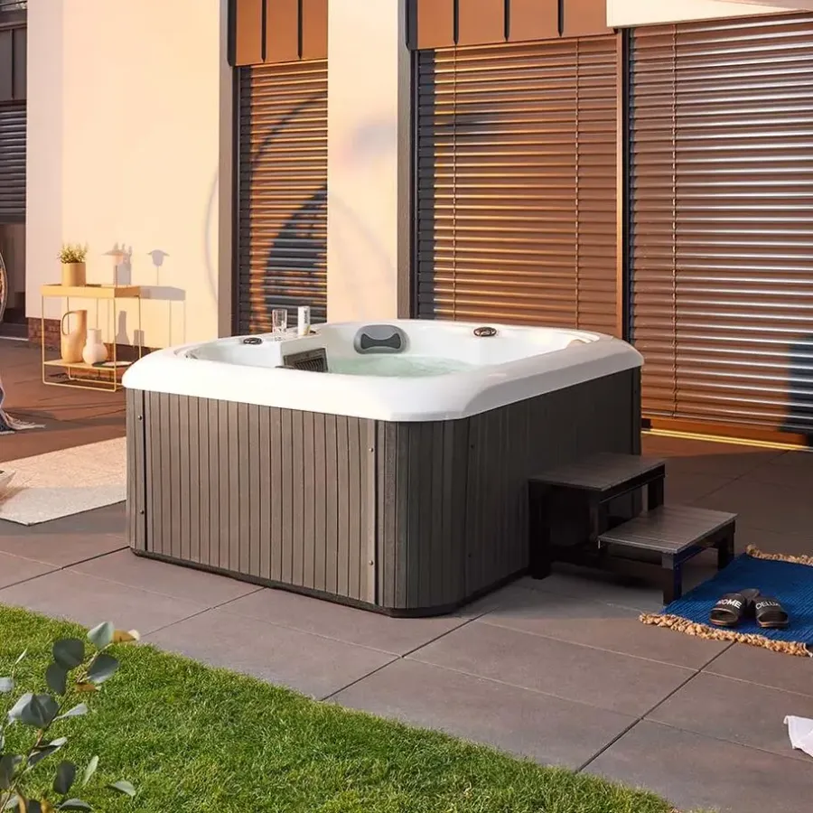 Merkloos HOME DELUXE Whirlpool buiten SEA STAR Met treden en thermische afdekking