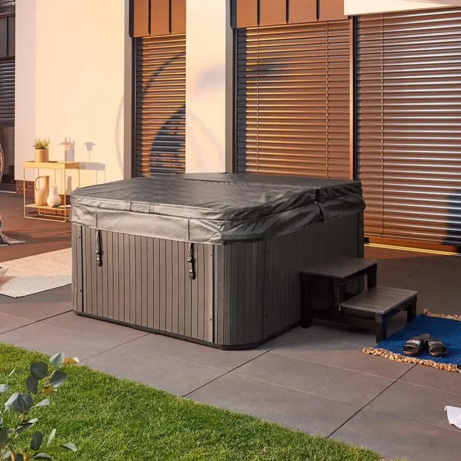 Merkloos HOME DELUXE Whirlpool buiten SEA STAR Met treden en thermische afdekking