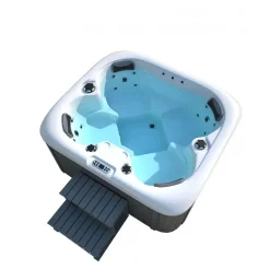 Merkloos HOME DELUXE Whirlpool buiten SEA STAR Met treden en thermische afdekking