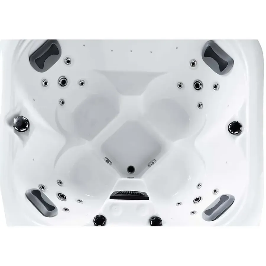 Merkloos HOME DELUXE Whirlpool buiten SEA STAR Met treden en thermische afdekking