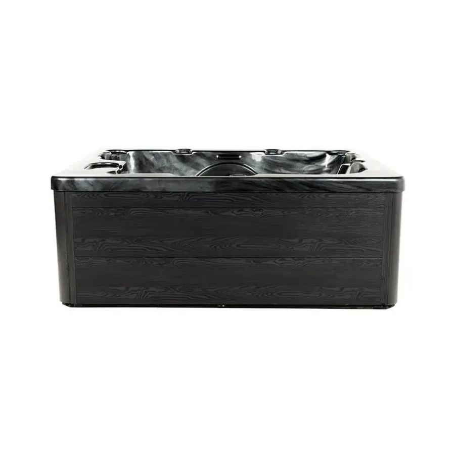 Zwembaden En Accessoires-Merkloos HOME DELUXE Whirlpool buiten ZWART MARBLE Puur