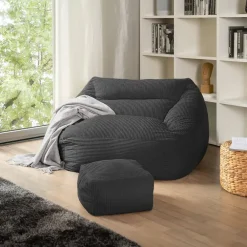 Zitzakken-Merkloos HOME DELUXE Zitzak COSY Antraciet